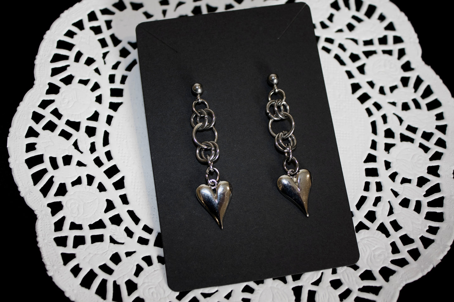 heart earrings